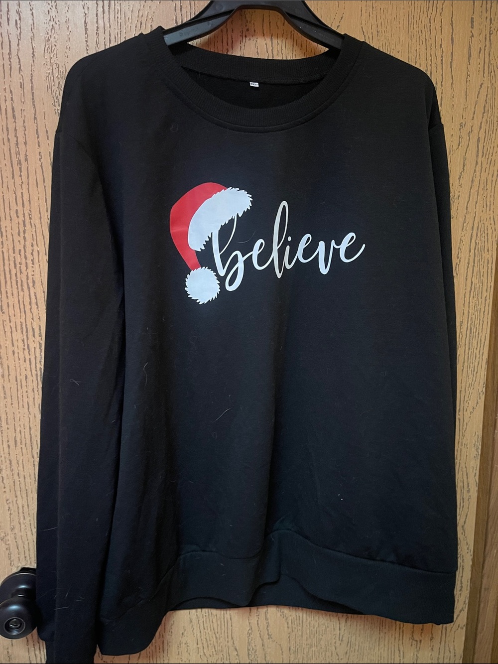 Believe Holiday Sweatshirt - Black